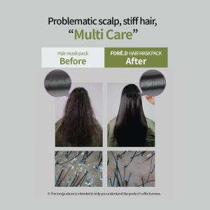 Fore.D Mask Pack (230ml) Fore.D Hair Pack Before After