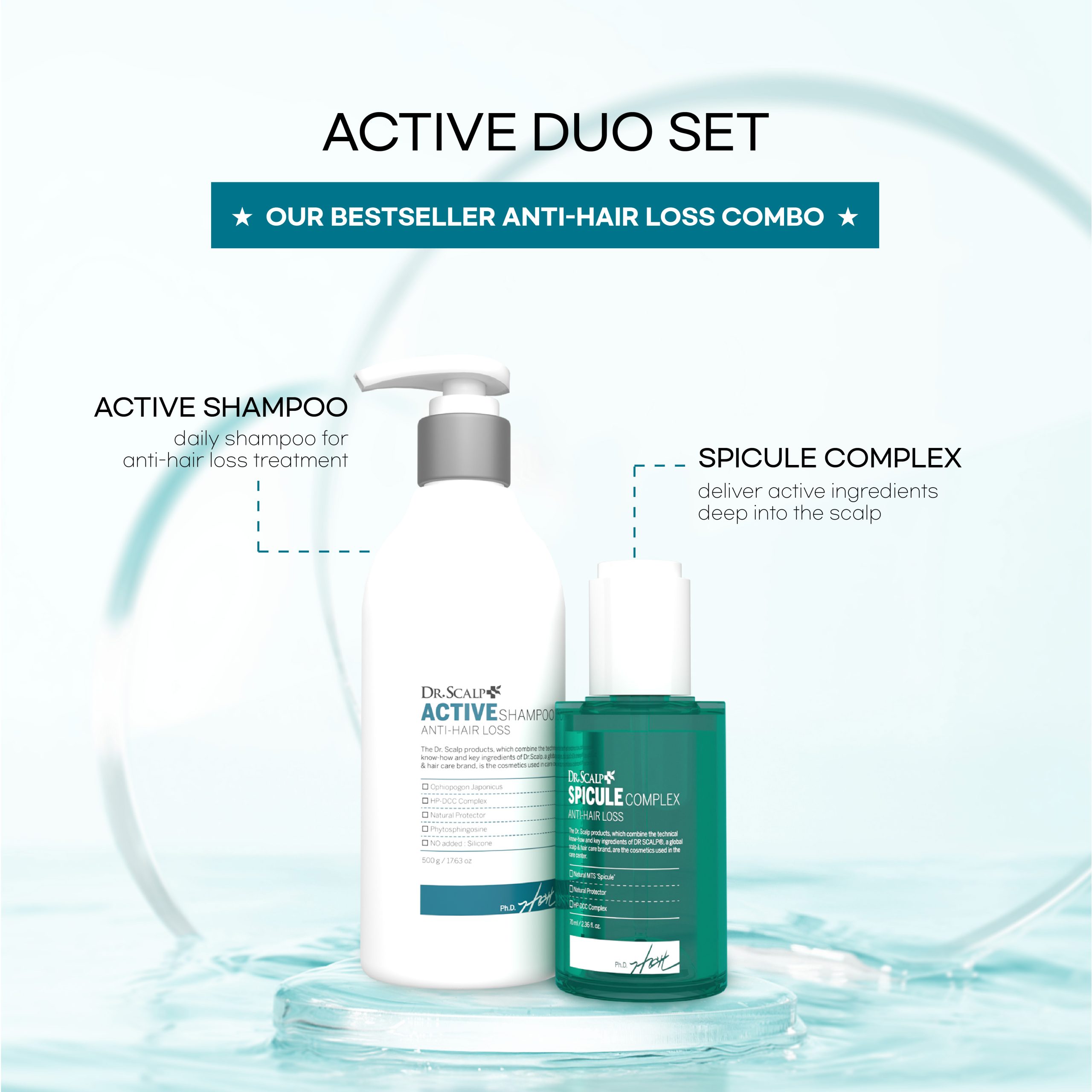 Active Duo Set (Active Shampoo + Spicule Complex) Active Duo Set (Active Shampoo + Spicule Complex)